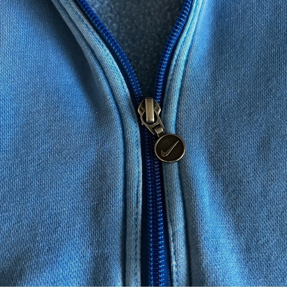 Nike Vintage 2000’s Quater Zip Up Light Faded Blue Sportswear Sweater - Picture 6 of 11
